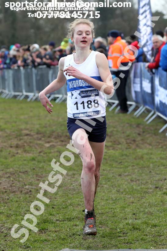 Senior women, 2020 British Athletics Inter Counties Cross Country Champs., Prestwold Hall, Loughborough. Photo: David T. Hewitson/Sports for All Pics